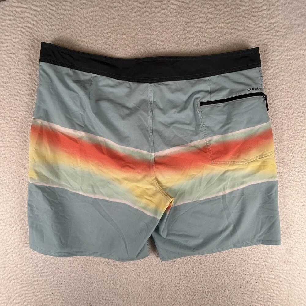 Quiksilver Board Shorts Mens 38 Surfsilk Highline Swim Trunks Drawstring
